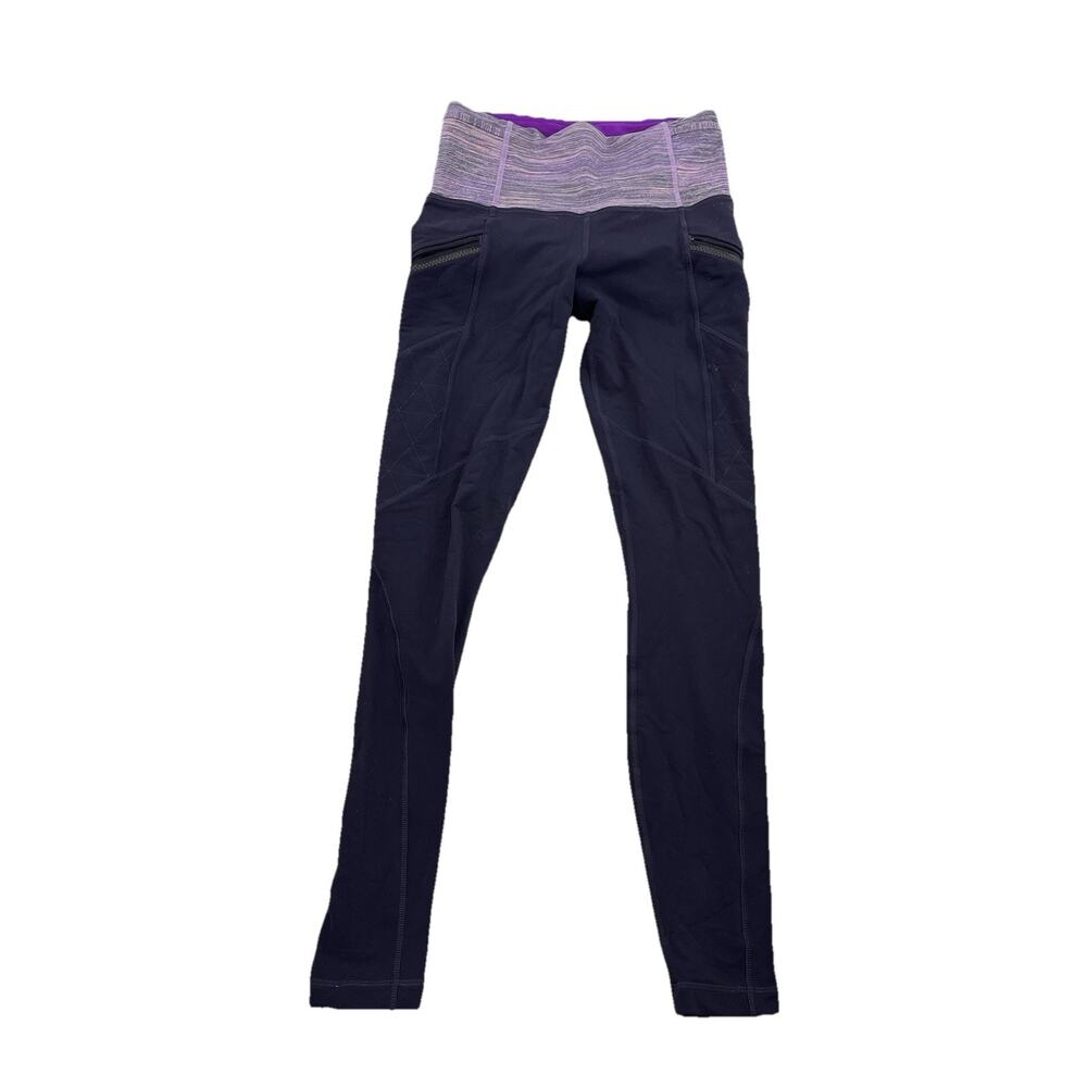Lululemon Women Size 4 Leggings 28" Inseam Zip Pockets Athletic 60-1